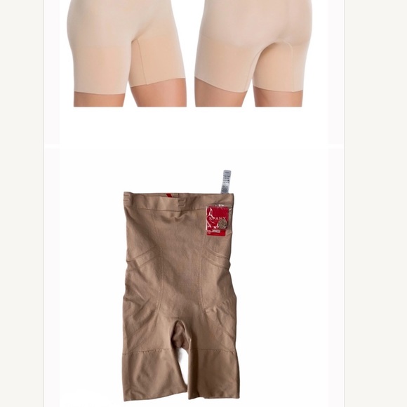 SPANX- High-waisted Mid Thigh Shaper - Picture 4 of 11